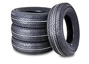 Libra Trailer Parts set of 4 Heavy Duty Trailer Tires ST205/75R15 205 75 15 10-Ply Load Range E Steel Belted Radial w/Scuff Guard