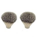 Senmubery 2 Pcs Hair Nylon Shaving Brush Knot for Men Hair Removal Cutting Dust Men Facial Beard Cleaning Appliance