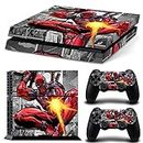 Elton Deadpool Comic Theme 3M Skin Sticker Cover for PS4 Console and Controllers