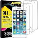 4youquality [4-Pack iPhone 6 Plus / 6S Plus Screen Protector, Premium Tempered Glass Film [LifetimeSupport][Scratch-Resistant][Anti-Shatter] Screen Protector for Apple iPhone 6 Plus and 6S Plus