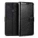 Nokia Lumia 520 Wallet Case, Premium PU Leather Magnetic Flip Case Cover with Card Holder and Kickstand for Nokia Lumia 521