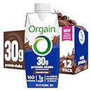 Orgain 30g High Protein Shake, Dairy Isolate Milk Protein, Chocolate Fudge, 6g BCAAs, 1g Sugar Per Serving, Meal Replacement, Ready to Drink, Keto Friendly, Gluten-Free 11 Fl Oz (Pack of 12)