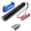 500mW Rechargeable Green Laser Pointer and Party Pen Disco Light with Star Head Adjustable Cap 5 Mile | Battery with Battery Charger | Working Time All Over (Multicolor)