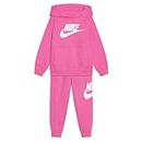 Nike Trainingsanzug für Mädchen Club French Terry Rosa, rosa/weiß, 6-7 Jahre