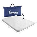 Aduoke hiccapop Pack and Play Mattress Pad for (38"x26"x1") Portable Crib Playpen | Playard Pack N Play Mattress Topper with Travel Carry Bag & Soft Washable Cover