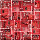45 Pack Tool Box Organizer Tool Tray Dividers, Toolbox Drawer Organizers Storage Trays for Rolling Tool Chest, Work Bench Cabinet Bins, Hardware Parts Screw Nut Bolt Small Tools Organization - Red
