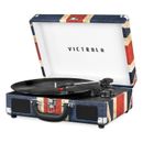 Victrola The Journey Bluetooth Suitcase Record Player with 3-speed Turntable