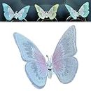 Embroidery Fragrance Butterflies Decoration, Hand Delicate Car Air Outlet Decor, Exquisite Alloy and Spun Thread Craftsmanship, Scented Automotive Interior Accessories for Car and Home (White)