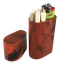 Smoke Space - Cigarette Case - Lighter - Smoking Accessories - (Orange/Black)