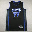 Dallas Mavericks #77 Doncic #11 Irving Maglia da basket Edizione Città Cucita