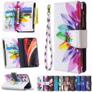 Case For iPhone 14 13 12 11 Pro Max XR X Zipper Bag Card Wallet Flip Phone Cover