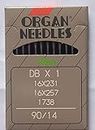Organ Single Needle Power Sewing Machine Needles with All Automatic INTUSTRIAL Machines Sewing Machine Needles DBx1 Size 90/14 (10 Needle)