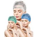 AQASKIN - 200 pcs. Disposable TNT Pleated Caps - QUANTITY DISCOUNTS - Head and Hair Cover Cap - For Beauty Centres, SPAs, Medical Centres, Restaurants, Cleaning - White, Green, Blue colour.