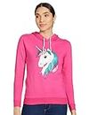 A.T.U.N. (All Things UBER Nice) Women's Cotton Hooded Neck Sweatshirt (WSWT CHP_Pink-1_M)