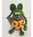 hotrodspirit - Figura de rata fink brazo cola y pie móvil rojo y verde