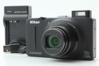[N COMO NUEVA] Cámara digital compacta Nikon COOLPIX S9300 16,0 MP negra de JAPÓN #107