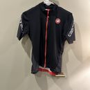 Camiseta deportiva de ciclismo Castelli Entrata 3 para hombre mediana cremallera completa negra Scorpion ROAD MTB