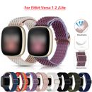 Nylon Watch band Strap Fabric Elastic Loop For Fitbit Versa 1 2 / Versa Lite