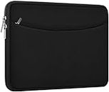 Laptop Sleeve Case 14 inch, Shockproof Protective Laptop Cover Briefcase Carrying Computer Bag with Accessory Pocket Portable Laptop Sleeve for 14" MacBook, HP, Dell, Lenovo, Acer, Black
