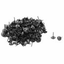 Empuje decorativo para uñas clavo de metal para muebles de oficina negro 9 x 15 mm 200 piezas