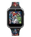 Accutime Kids Marvel Avengers Black Educational Touchscreen Smart Watch Toy for Girls, Boys, Toddlers - Selfie Cam, Learning Games, Alarm, Calculator, Pedometer and more (Model: AVG4597AZ), Multi