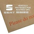 5 x El Asiento del GPS Seguimiento Dispositivo Seguridad Pegatinas-SEAT,Ibiza,Leon Coche Perseguido