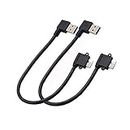 2Pack 1Ft 25CM Right Angle USB 3.0 Micro-B Male to USB 3.0 A Male Adapter Cable for Samsung Galaxy Note 3 N9005 N9002 N9000 Galaxy S5 Nokia Lumia 2520 Tablet Samsung Galaxy Note/Tab Pro 12.2