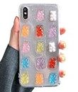 UnnFiko 3D Clear Case Compatible with iPhone 7 Plus/iPhone 8 Plus, Super Cute Cartoon Characters, Funny Creative Soft Protective Case Cover (Bears, iPhone 7 Plus / 8 Plus)