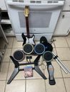 Rock Band 4 Playstation PS4 Set Drums Guitar Dongles Game Bundle Cymbals Lot