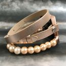 Fitbit Blaze Watch Band Rose Gold Multi Wrap PU Leather Strap Bracelet Women
