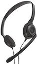 EPOS PC 3 Chat - Langlebiges On-Ear Headset PC, Kopfhörer mit Kabel, Rauschunterdrückendes Mikrofon, Einfach zu Verbinden, Stereosound, Für Online-Anrufe, -Unterricht, 2 x 3,5-MM-buchsen Schwarz