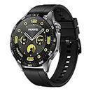 HUAWEI WATCH GT 4 Smart Watch - Up to 2 Weeks Battery Life Fitness Tracker - Compatible with Android & iOS - Health Monitoring with Pulse Wave Analysis - GPS Integrated - 46MM Black