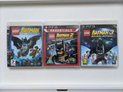 Pacchetto giochi LEGO Batman 1, 2 DC Super Heroes & 3 Beyond Gotham PS3 in perfette condizioni
