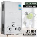 12L/min Chauffe-Eau Instantané à Gaz Propane a/Douche Hot Water Heater