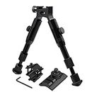 TWOD 3 in 1 Bipods Adjustable 6.3-6.9 inch Picatinny Rail Bipod with Swivel Stud mounting Adapter and Barrel Mount