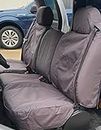 Durafit Seat Covers Made to fit 2003-2007 Chevy Silverado and GMC Sierra, WT Waterproof Covers, Front 40/20/40 Split Seat,Manual Controls Endura Fabric. Solid ARMREST