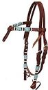CHALLENGER Horse Western Show Tack Leather Bridle Futurity Knot Browband Headstall 78197HB