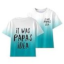 Camicie Toddler Kids Girl Clothes T-Shirt da Ragazza T-Shirt a Maniche Corte Girocollo da Ragazzo T-Shirt Tie-Dye con Stampa Alfabeto Estate Maglie Natale (D, 5-6 Years)