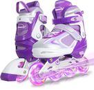 Adjustable Inline Skates with Light up Wheels for Kids Boys and Girls