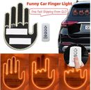 Middle Finger Gesture Flicker Light with Remote Car Accessories Gift for Men