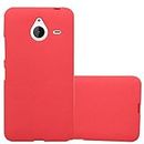 Cadorabo Funda para Nokia Lumia 640 XL en Frost Rojo - Cubierta Proteccíon de Silicona TPU Delgada e Flexible con Antichoque - Gel Case Cover Carcasa Ligera