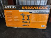 RIDGID R9225 18V Brushless 4-Tool Combo Kit