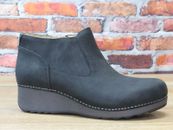 Women's Dansko Charlene Milled Nubuck Black Ankle Boot *1226-100200