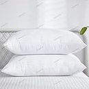 UrbanArts Luxuria Pillow - Pack of 1 Pc, 17 x 27 Inches, 43 x 69 Cms, White, Virgin Fiber Fill, Hotel Quality | Soft Sleeping Pillow, Bed Pillow | Neck & Shoulder Pain Relief