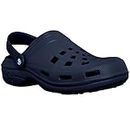 Dawgs Men's Beach Clogs | Lightweight | Ultra Soft | Arch Support | All Day Comfort (Navy Blue, Numeric_12)
