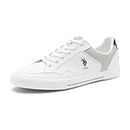 U.S. Polo Assn. Hampton Men White Sneakers -(UK8)(US9)(2FD24072W01)