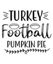 Turkey Football Pumpkin Pie 01 Poster A5 - Décoration murale inspirante et motivante pour la vie quotidienne Citation encourageante de phrases courtes célèbres mots inspirants messages d'espoir spiri
