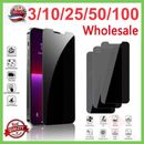 LOT Privacy Screen Protector Tempered Glass For iPhone 15 14 13 12 11 XS 8 7 LOT