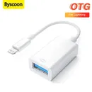 Byscoon usb 3 0 otg adapter kabel für iphone 14 13 12 11 pro max xs xr 7 8 plus blitz zu usb kamera