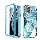 Asuwish Phone Case for iPhone 11 Pro 5.8 with Screen Protector Cover Hybrid Luxury Cute Marble Shockproof Full Body Hard Heavy Duty Slim Cell Accessories iPhone11pro iPhone11 i XI 11s 11pro Blue